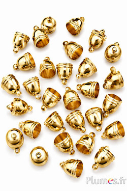 Endkappe - Länge 13 mm, Ø 8 mm - gold